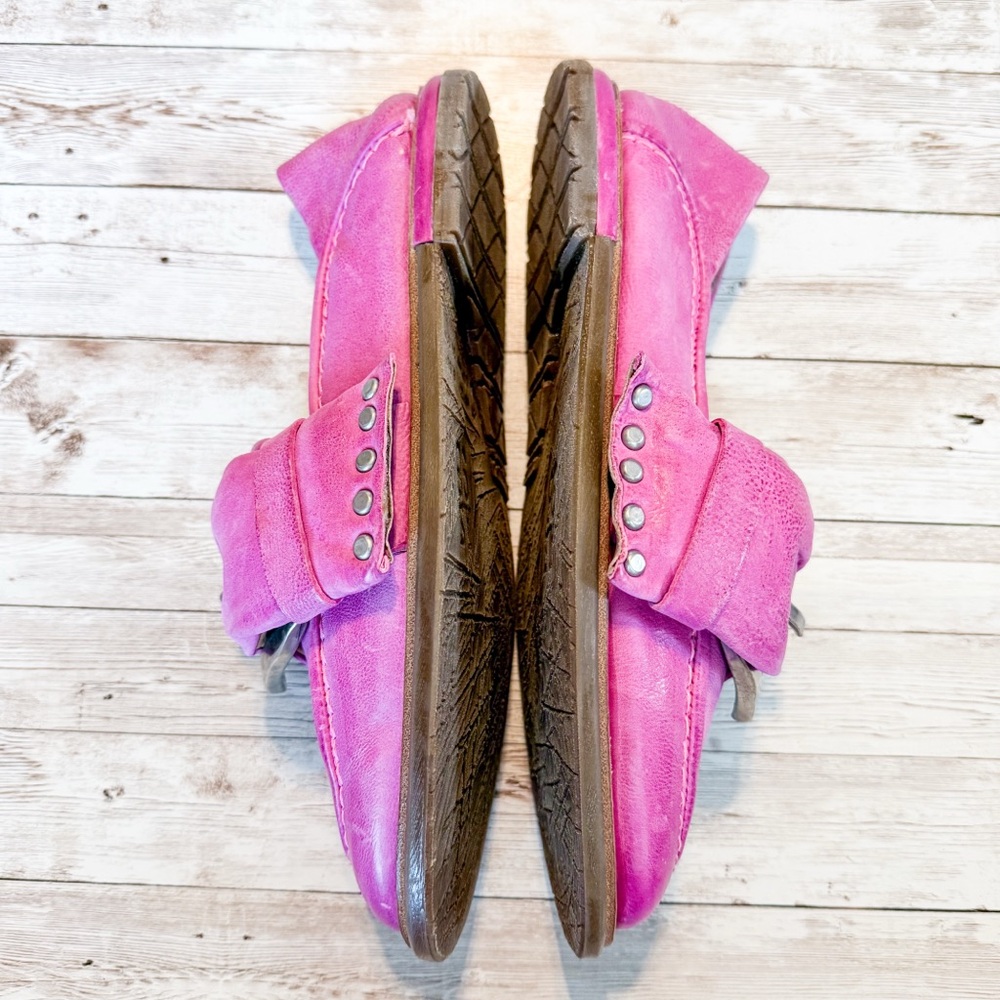 A.S.98 Thaine Loafer Flat Fuchsia Pink Leather Size 39 US 8.5-9 NEW - Picture 5 of 11